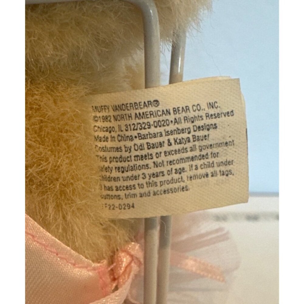 Vtg Muffy Vanderbear 1982 & Hoppy Vanderhare 1990 Ballerina Plush Paw de Deux 8" - Picture 7 of 10